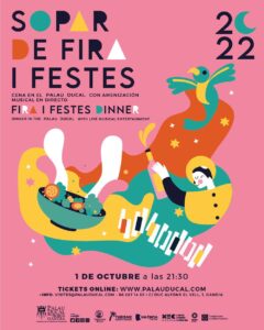 Cartel Sopar Fira i Festes de Gandia 2022