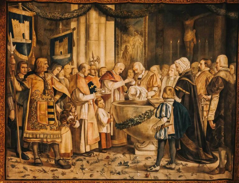 Sargas - Bautizo de Francisco de Borja en la colegiata de Gandia