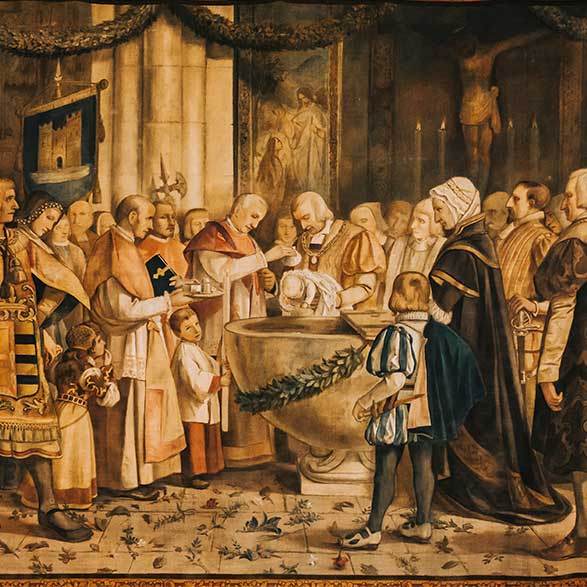 Sargas - Bautizo de Francisco de Borja en la colegiata de Gandia