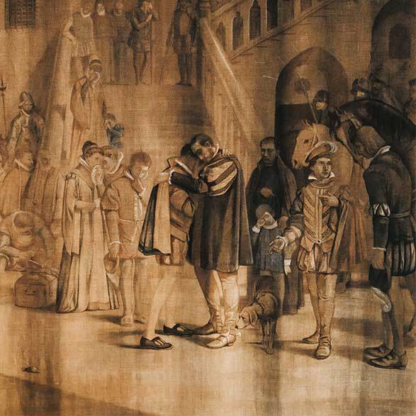 Sargas - Francisco de Borja se despide de sus hijos antes de partir hacia Roma