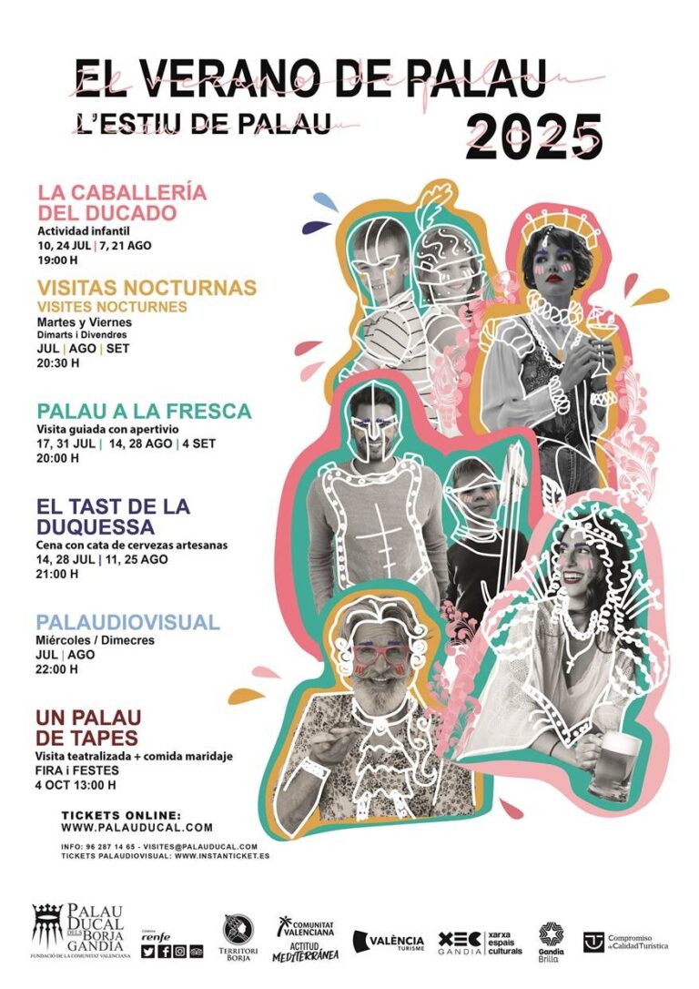 El Palau Ducal dels Borja presenta su Calendario de Verano para el 2025